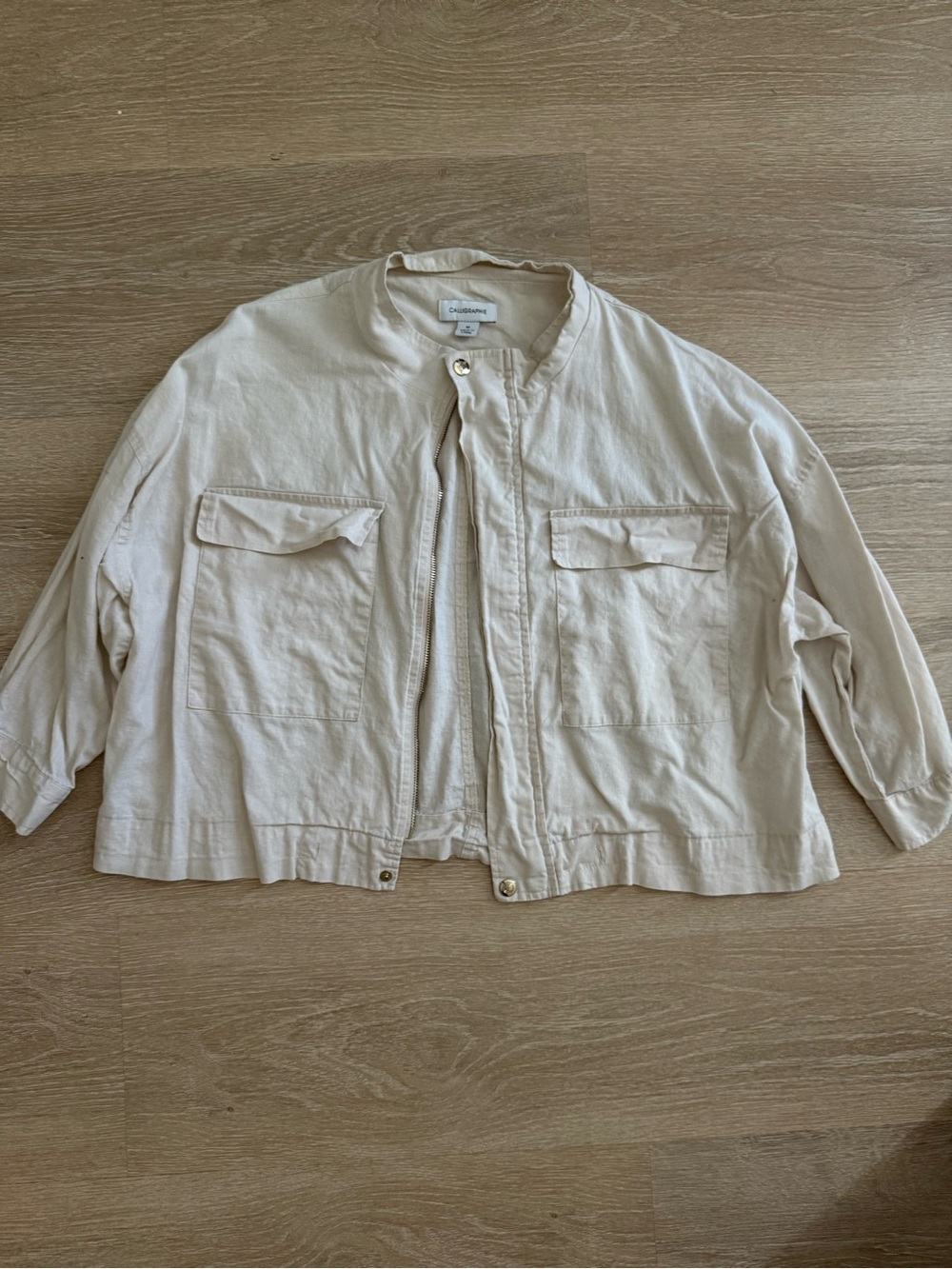 Caslon Neutral Utility Jacket in Cream